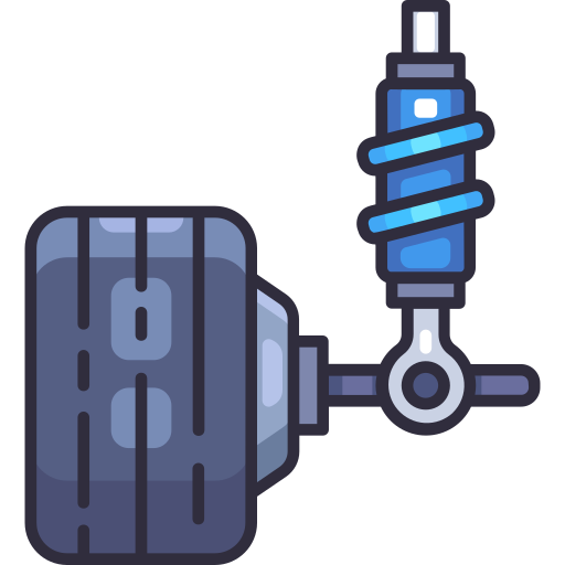 Shock absorber Generic Outline Color icon