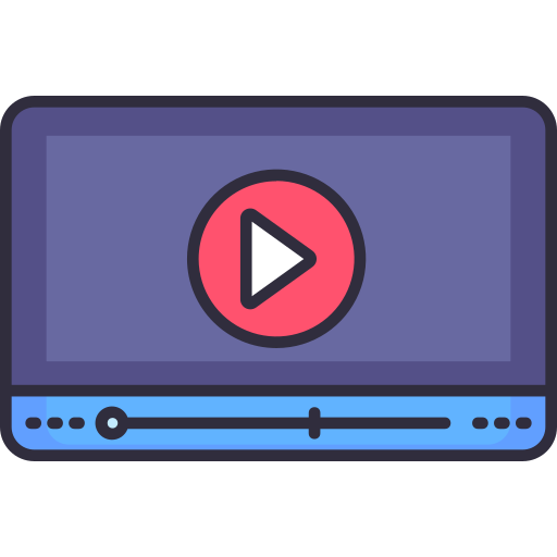 video streaming Generic Outline Color icona