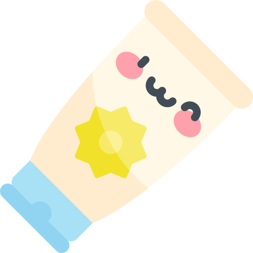 Sun cream Kawaii Flat icon