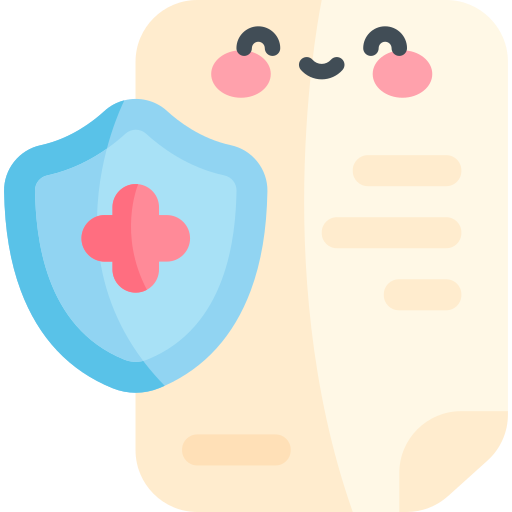 健康保険 Kawaii Flat icon