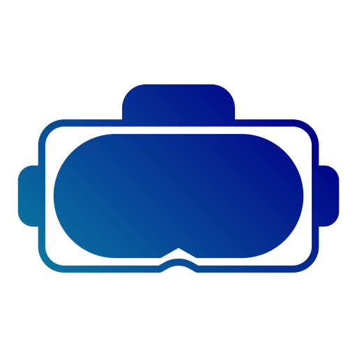 Очки виртуальной реальности Generic Flat Gradient иконка