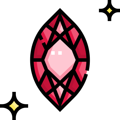 ダイヤモンド Detailed Straight Lineal color icon