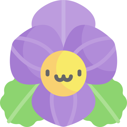 Viola Kawaii Flat icon