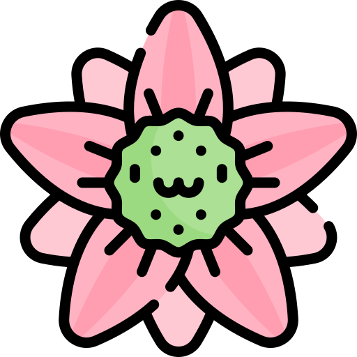 Passiflora Kawaii Lineal color icon