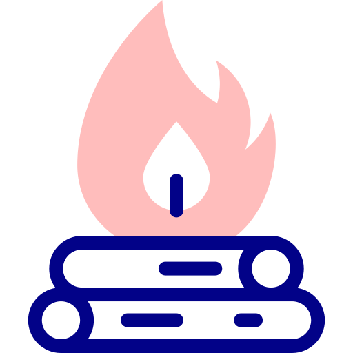 ogień Detailed Mixed Lineal color ikona