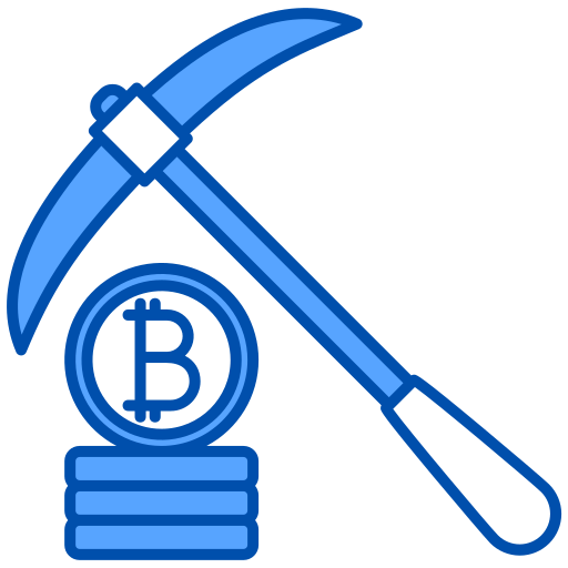 estrazione di bitcoin Generic Blue icona