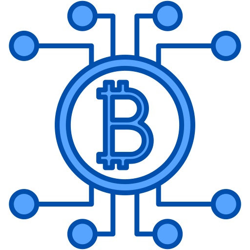 bitcoin Generic Blue icoon