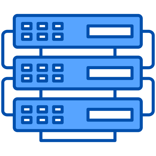 centrum danych Generic Blue ikona