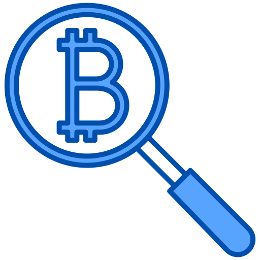bitcoin Generic Blue icoon