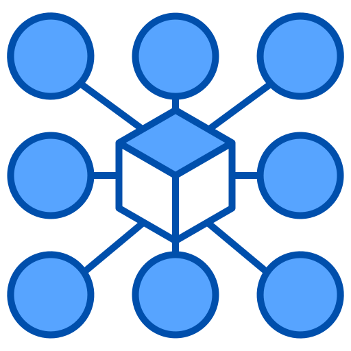 blockchain Generic Blue ikona