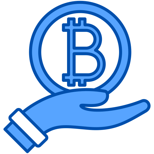 daj bitcoina Generic Blue ikona