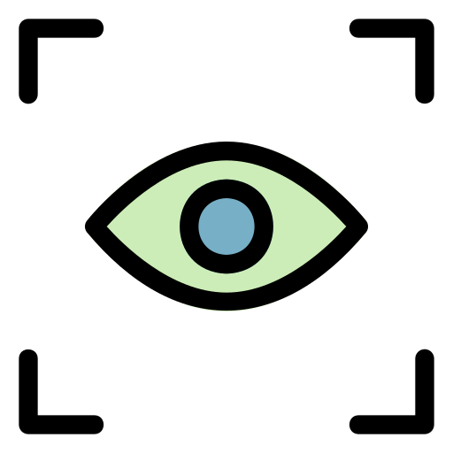 oogherkenning Generic Outline Color icoon