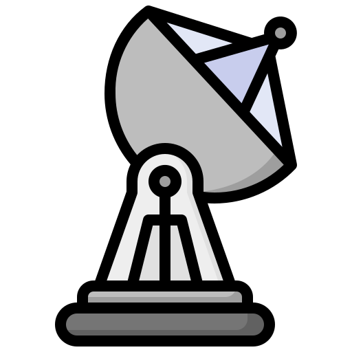 antena satelitarna Surang Lineal Color ikona