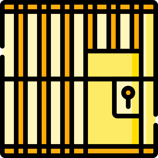 Jail Generic Outline Color icon