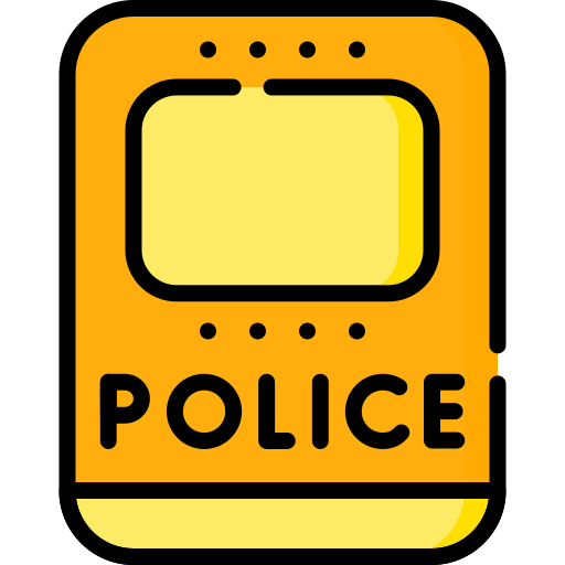 scudo della polizia Generic Outline Color icona