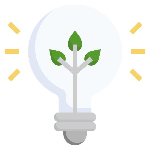 Eco bulb Surang Flat icon