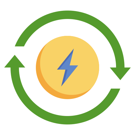 再生可能エネルギー Surang Flat icon