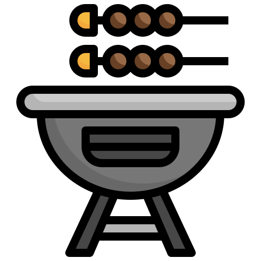 Bbq Surang Lineal Color icon