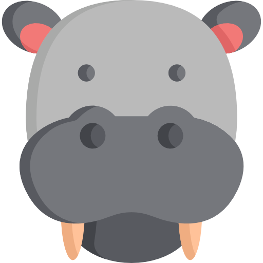 Hippopotamus Special Flat icon