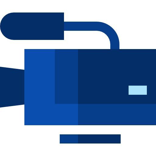 videocamera Basic Straight Flat icona