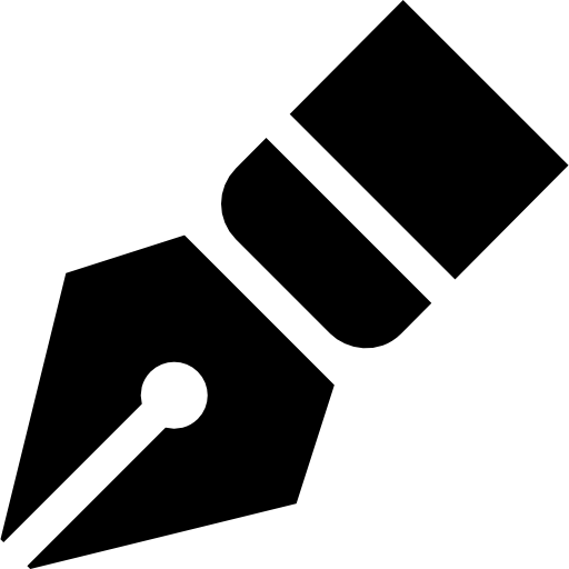 Signature Basic Straight Filled icon