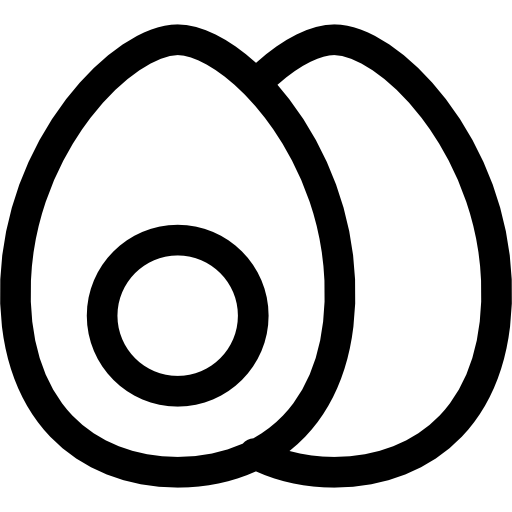 uovo sodo Basic Rounded Lineal icona