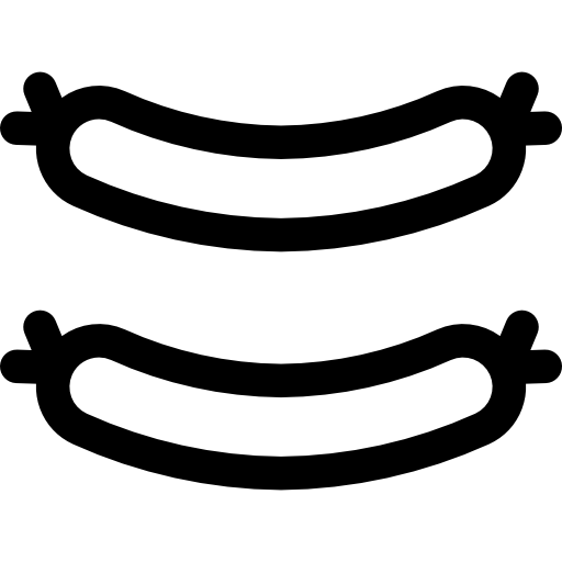 kiełbasa Basic Rounded Lineal ikona