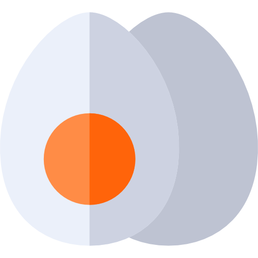 ゆで卵 Basic Rounded Flat icon