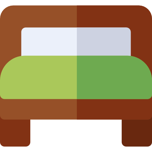 침대 Basic Rounded Flat icon