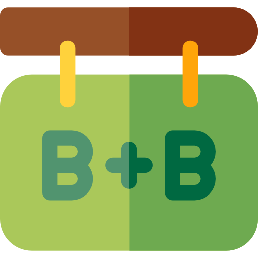 Bed and breakfast Basic Rounded Flat icon