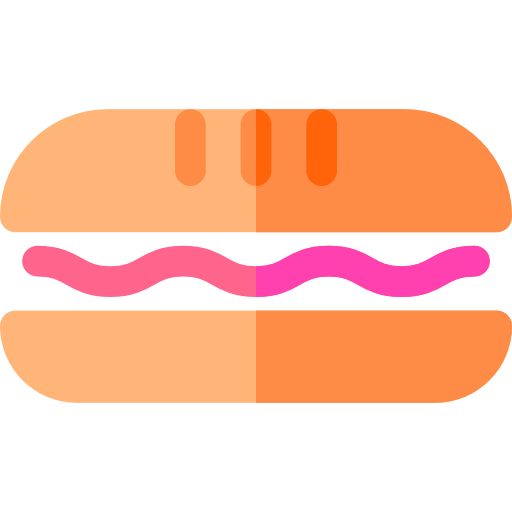 Sandwich Basic Rounded Flat icon