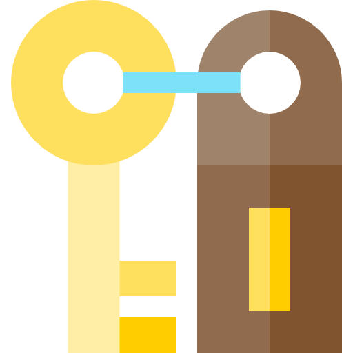 Ключ от комнаты Basic Straight Flat иконка