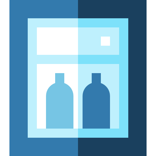 Fridge Basic Straight Flat icon