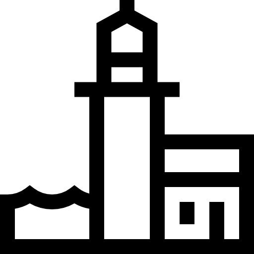 latarnia morska Basic Straight Lineal ikona