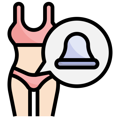 Cervical cap Surang Lineal Color icon