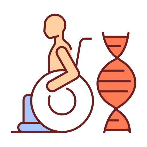 Gene mutation Generic Thin Outline Color icon