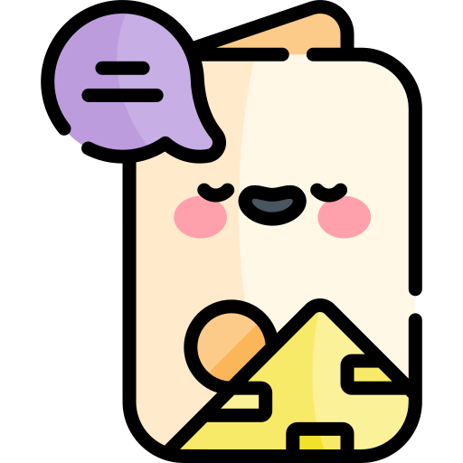 チラシ Kawaii Lineal color icon