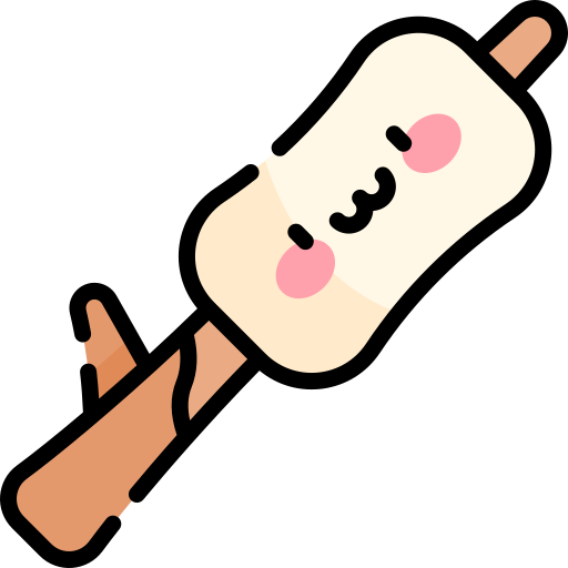 Marshmallow Kawaii Lineal color icon