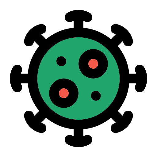 Virus attack Generic Outline Color icon