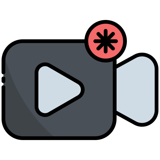 ビデオ Generic Outline Color icon