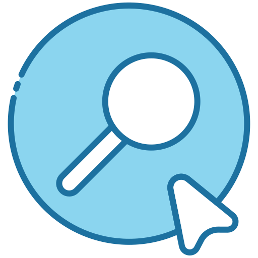 Search Generic Blue icon