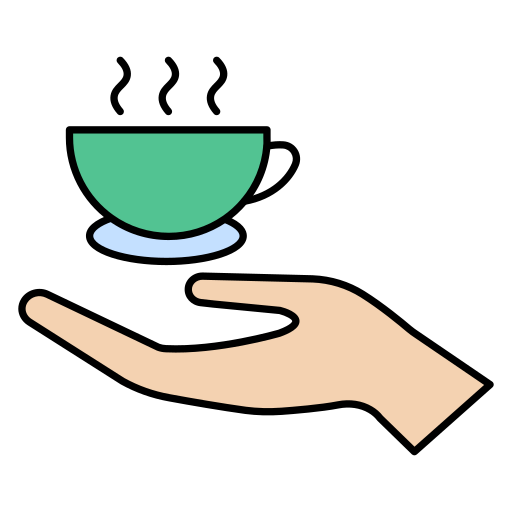Tea Vector Stall Lineal Color icon