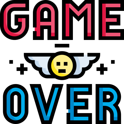 Game over Detailed Straight Lineal color icon