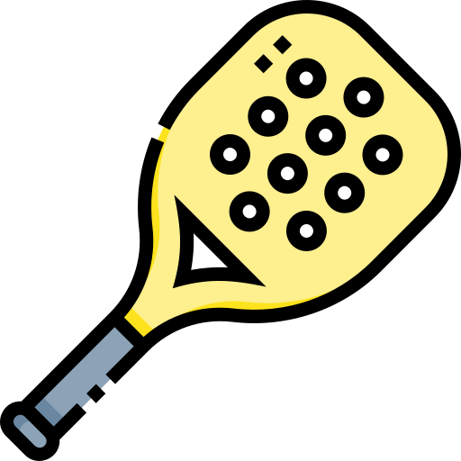 Paddle tennis racket Detailed Straight Lineal color icon