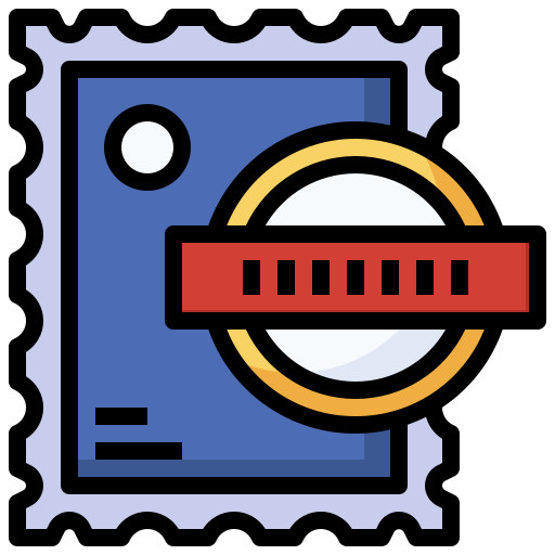 postzegel Surang Lineal Color icoon
