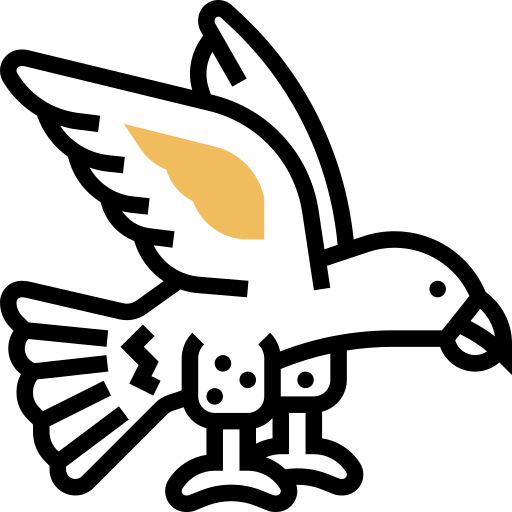 adelaar Meticulous Yellow shadow icoon