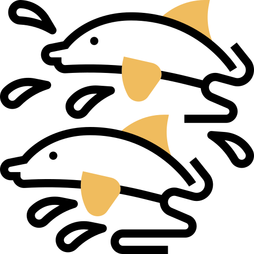 delfín Meticulous Yellow shadow icono