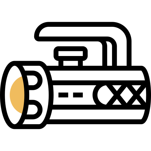 懐中電灯 Meticulous Yellow shadow icon