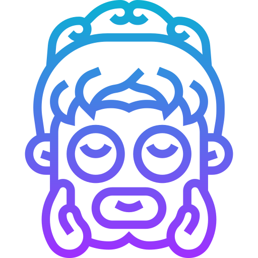 Face mask Meticulous Gradient icon