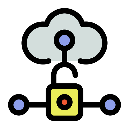 server cloud Generic Outline Color icona